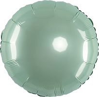 FM 18" круг Мятный без рисунка фольгированный шар